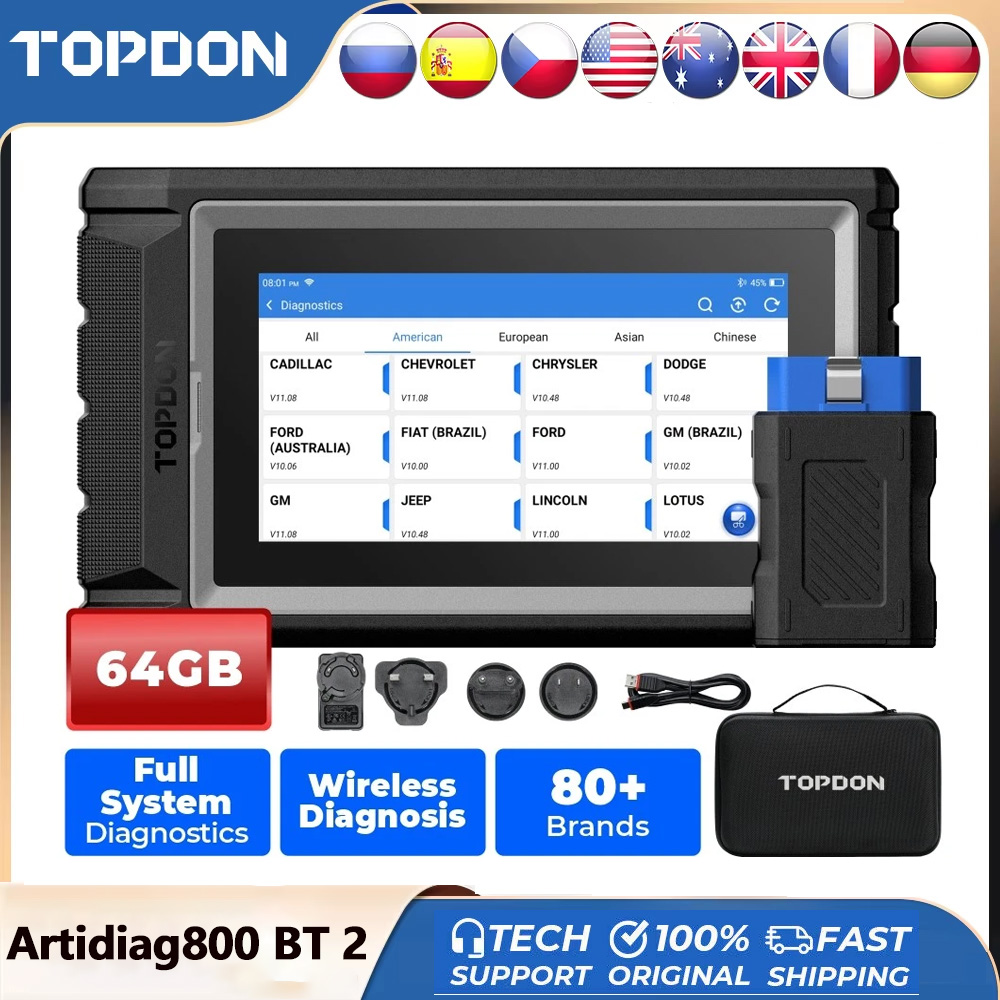 TOPDON ArtiDiag800 BT 2 Araç T - Topdon Tc001 Thermal Camera incelemesi ve fiyatı