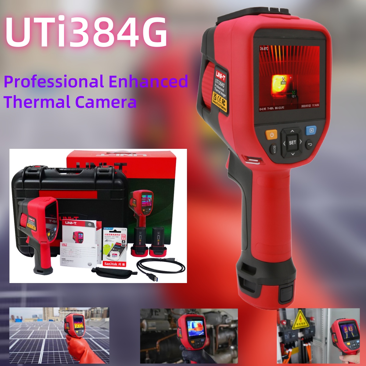 UNI-T UTi384G Profesyonel Term - Thermal Camera Type C 384X288 incelemesi ve fiyatı
